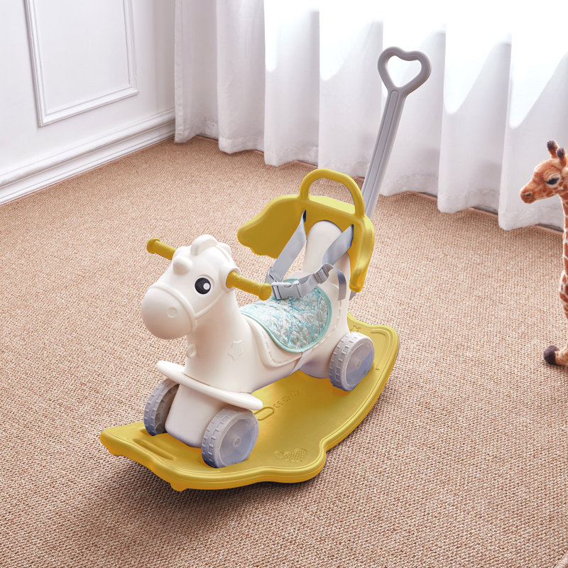 Haga Rocking Horse, Yellow/White