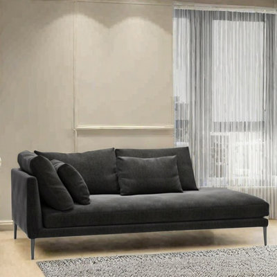 Light luxury style solid wood frame recliner