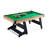 72.05" Black+Green Rectangular Manufactured Wood Pool Tables