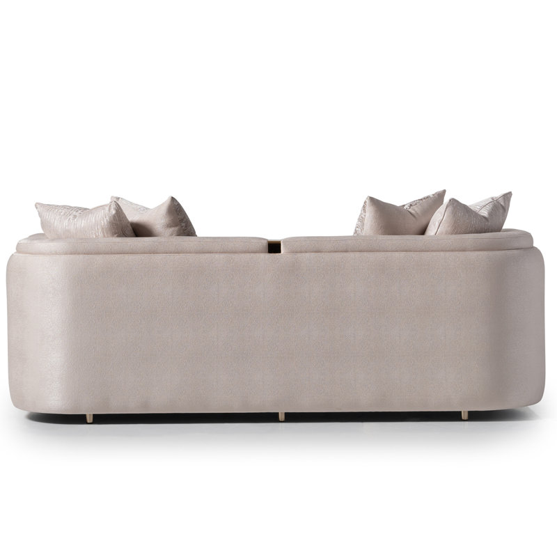 Carmela 84.5'' Square Arm Curved Sofa