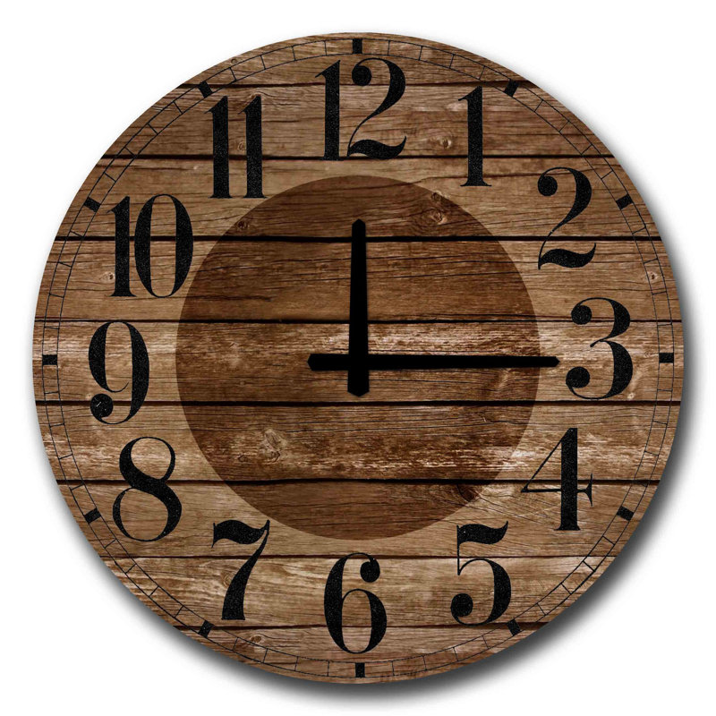 Horloge murale élégante Elegant, 19,7 pouces de diamètre | 100% panneau de fibres à densité moyenne, épaisseur: 0,2 pouce | Design minimaliste élégant pour la décoration de la maison et du bureau | Parfait pour le salon, la chambre à coucher et 