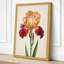 Bearded Iris Trio Botanical 1 Piece Wrapped Canvas Wall Art-846855197-846855198