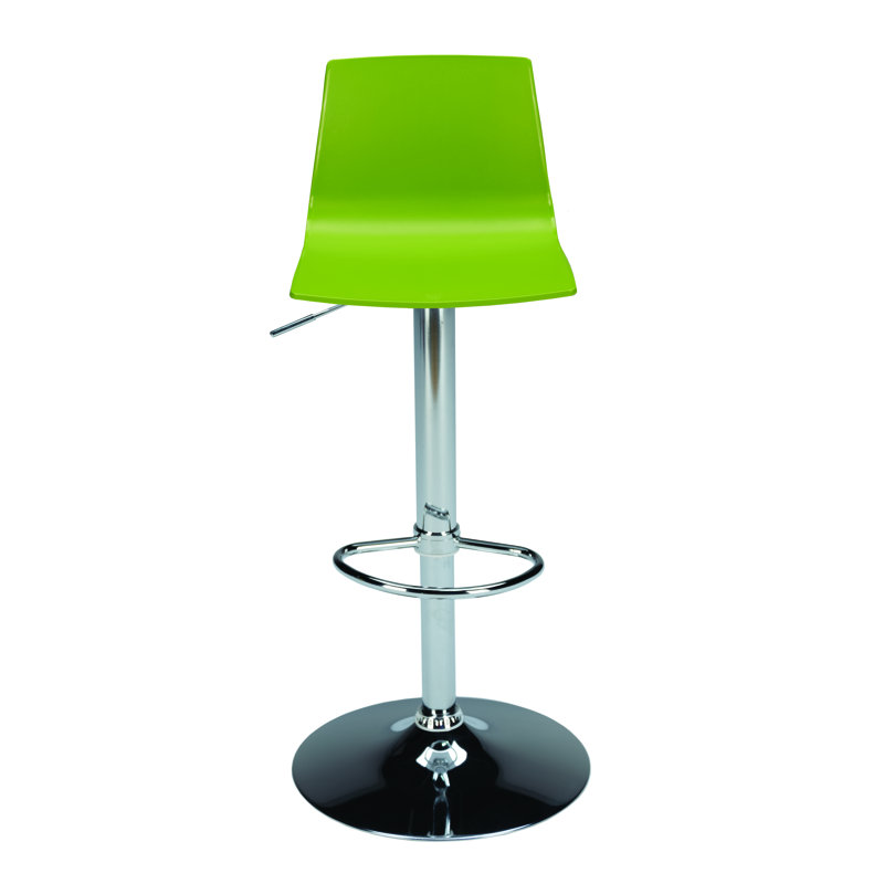 Imola Adjustable Height Bar Stool, Green