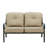 54.4'' Wide Straight Aluminum Loveseat with Cushions