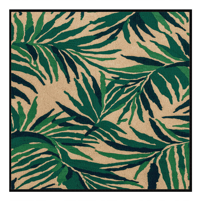  Tapis lavable Royal Palm Hawaiian, Carré 7 pi