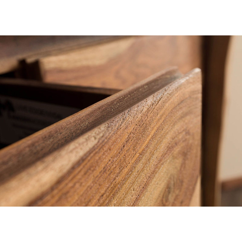 100cm Wide 2 Drawer Solid Wood Highboard