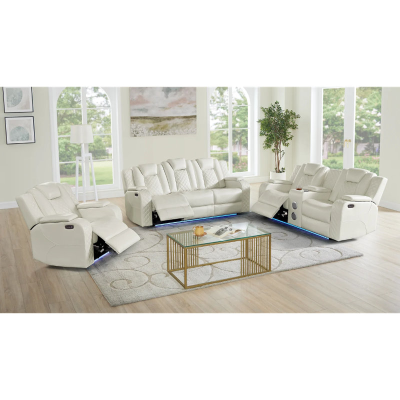 Eclipse 3-Piece Power Reclining Set, Sand