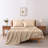 4/6 Pcs Soft Solid & Embroidery Bed Sheets Set-114640767-114640785