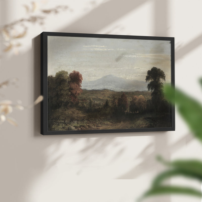 Paysages rétro-CDLIX - reproduction encadrée, H 8 po x l 10 po, Noir