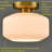 Sangerville Glass Semi Flush Mount