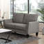 Moderne, contemporain, rembourré, causeuse, siège moelleux, confort, mobilier de salon en bois massif durable, 1 pièce