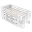 Twin Size Platform Low Loft Bed with Built-In Storage and Shelves, White Finish