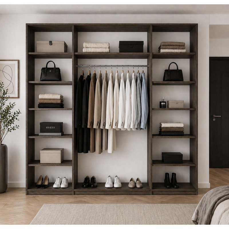 Madisson 3 Door Wardrobe, Walnut