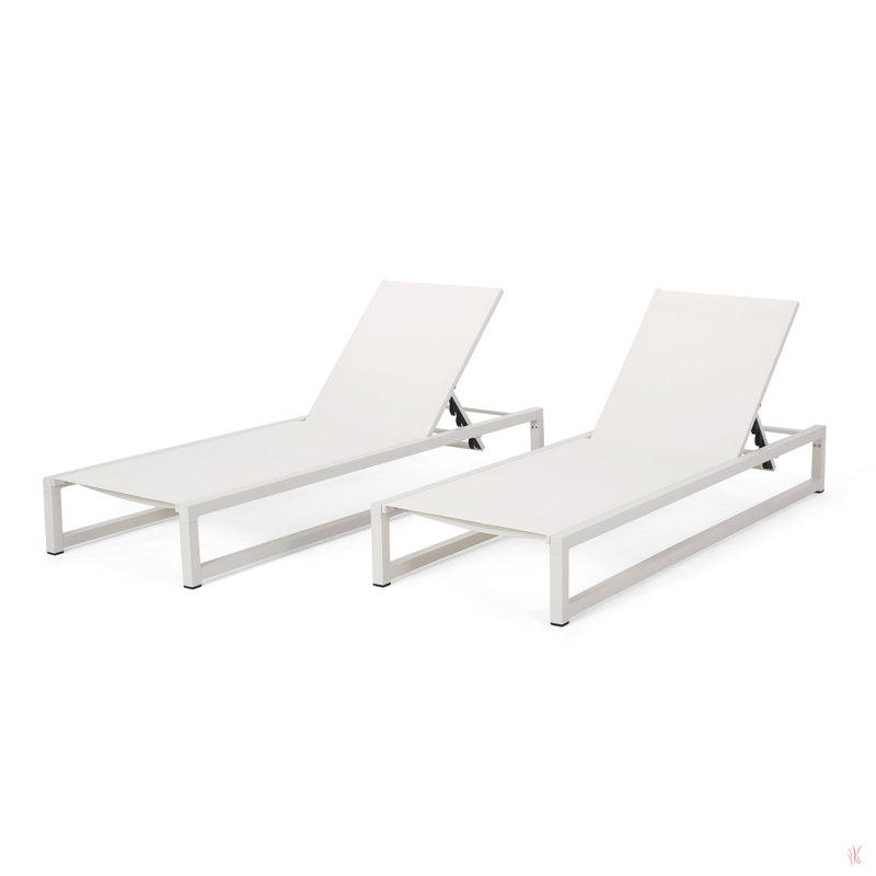 Chaise longue d'extérieur VENISE CHAISE, Blanc
