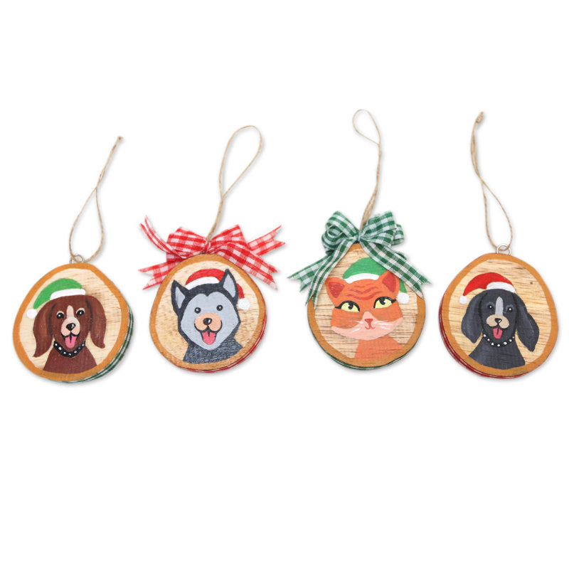 Ornement faîteau de Noël pour chien et chat