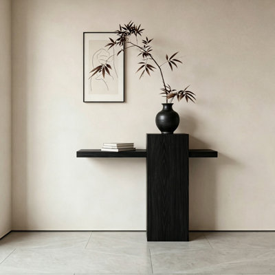 Console en bois massif de style médiéval.