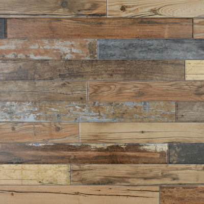 Merola Tile Melvin Color 2-7/8" x 26-1/2" Porcelain Wood Look Subway Wall & Floor Tile