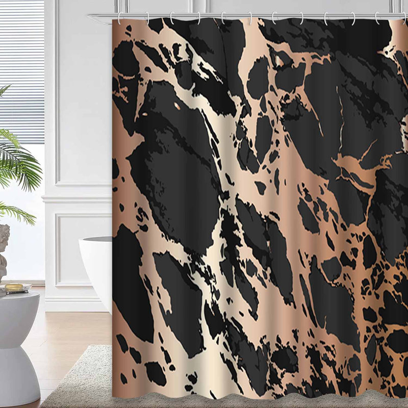 Rideau de douche Marble Grunge Scratch, L 72 po x l 84 po