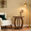 Pedestal Side Table Set-2024810157