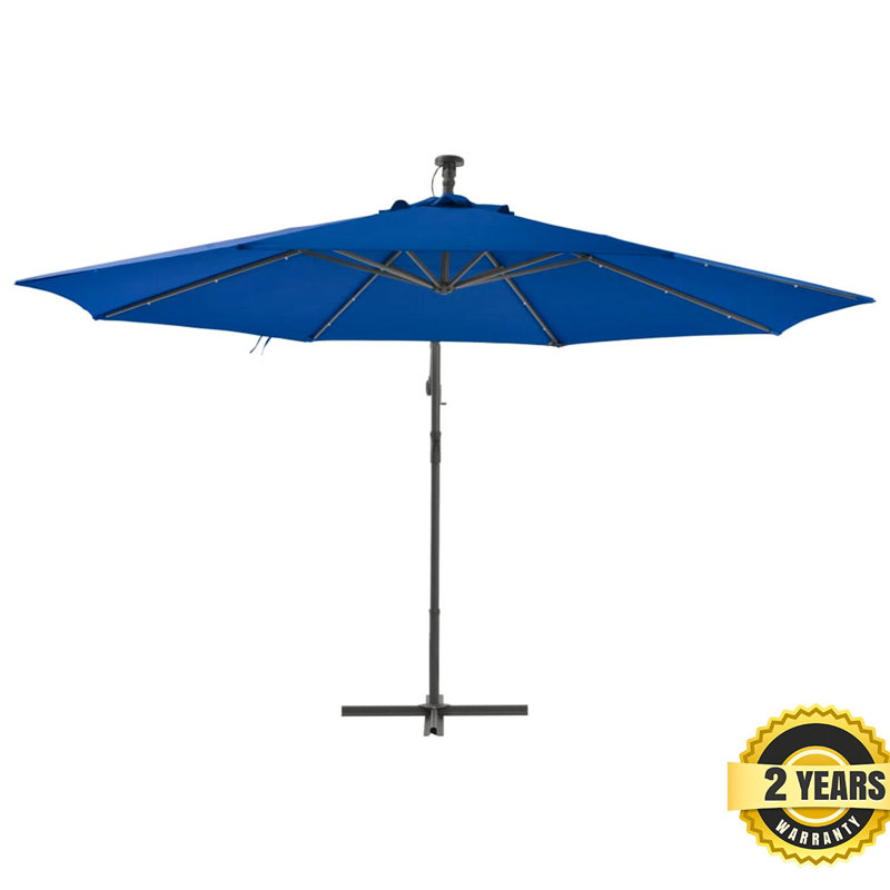 Kaysen 350cm Cantilever Parasol, Blue