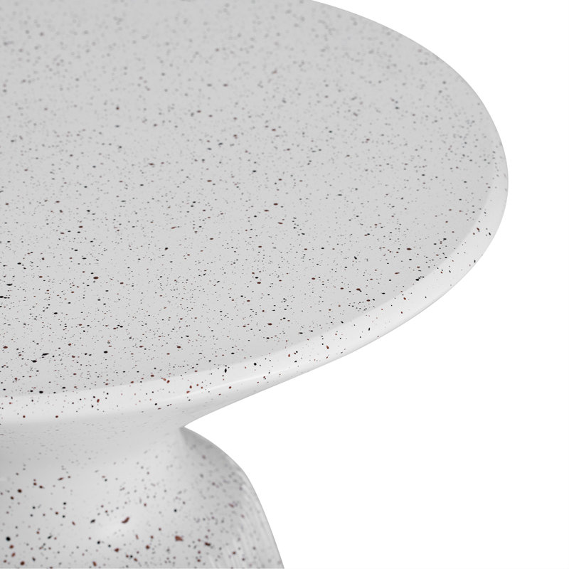 Table d'appoint d'extérieur rétro texturée moucheté MGO