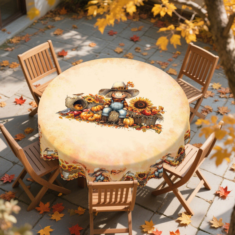 1 nappe en polyester de l'Action de grâce d'automne, écureuil, citrouille, motif à motif de hérisson, nappe rectangulaire d'automne et moisson d'automne, cadeau de l'Action de grâce, convient à l'automne, intérieur / extérieur, camping et pique-nique