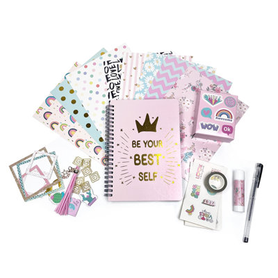 Trousse de journal intime à faire soi-même pour filles, trousse-cadeau de scrapbooking