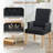 Tufted Upholstered High Back Dining Armchair, Linen-1544929072