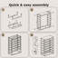 Multi-tiered Wine Bottle Rack Brown