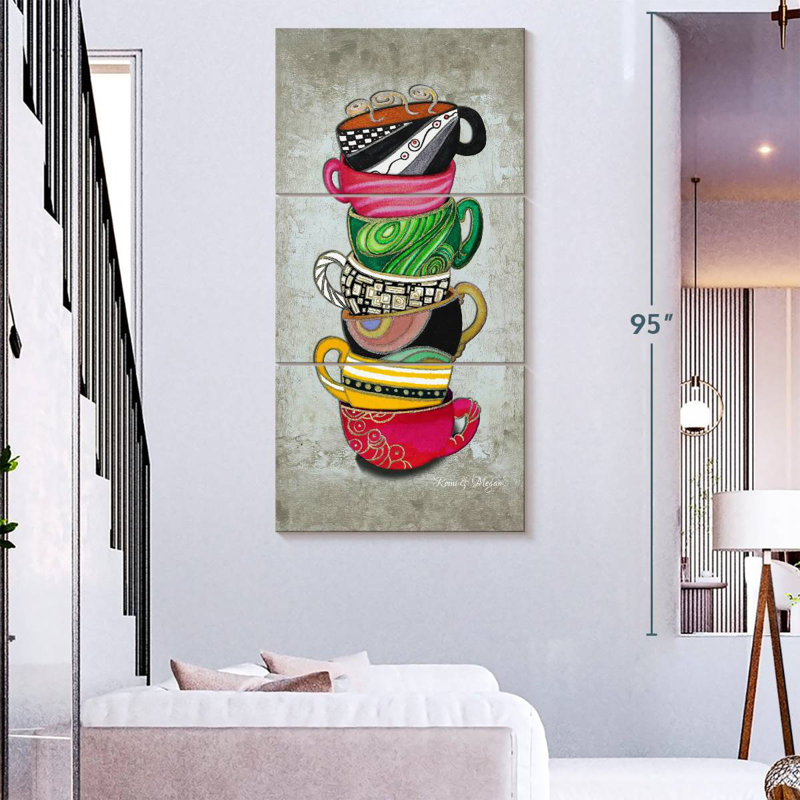 Collection Cuppa Stacked Hot II, H 32 po x l 15 po