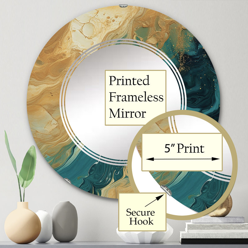 Miroir mural Kinnelon, 24 po x 24 po