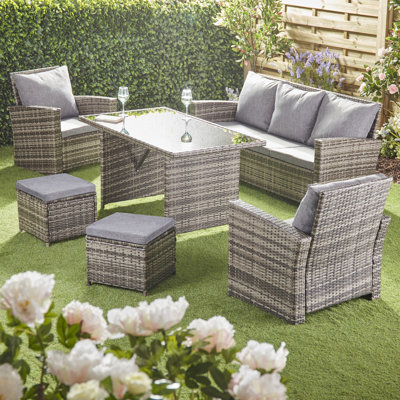 Southborough 7 Seater Rattan Sofa Set