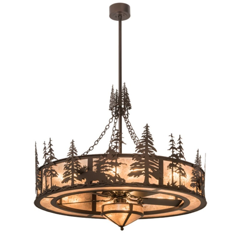 Moose At Dusk Downrod Ceiling Fan