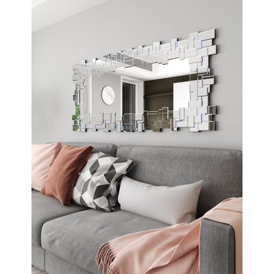 Miroir mural pleine grandeur en verre