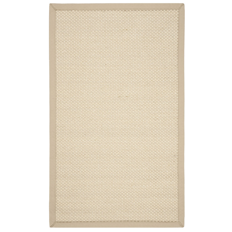 Natural Fiber Rignall Area Rug In Ivory, Rectangle 91 x 152 cm