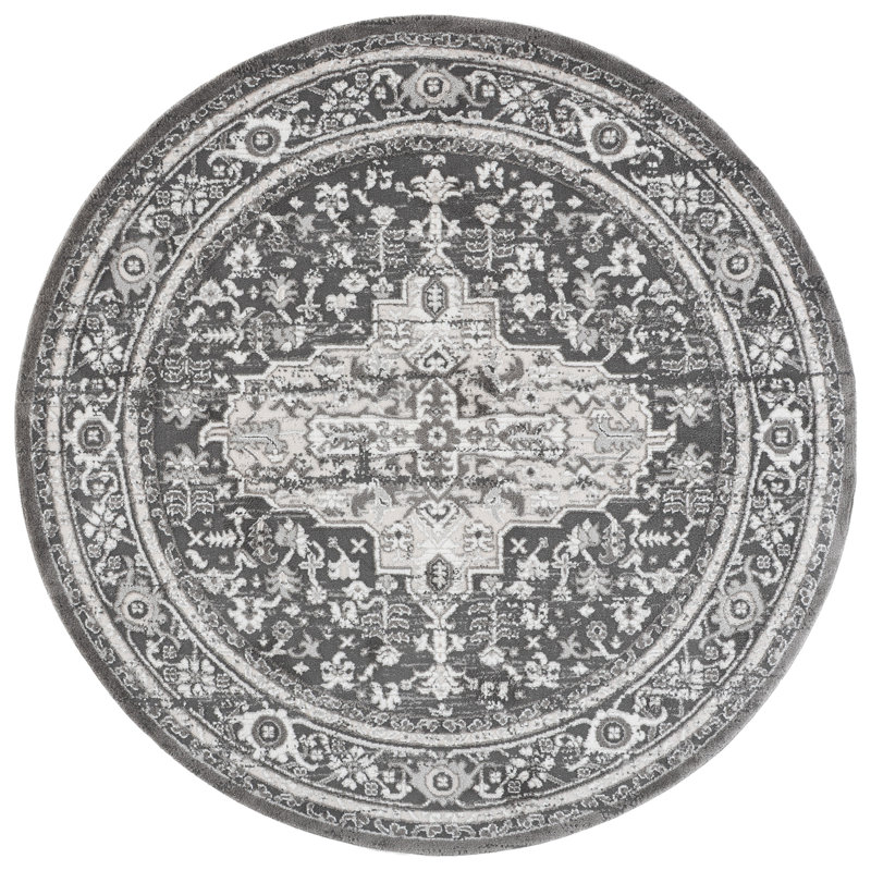 Tapis oriental Lunara 314 Performance, Rond 6 pi 7 po x 6 pi 7 po
