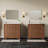 Fluted Farmhouse Bathroom Vanity with Integrated Ceramic Sink, 2 Drawers & Flip-Down Drawer, Freestanding Wood Storage Cabinet for Modern Bathrooms-124796996-124797000