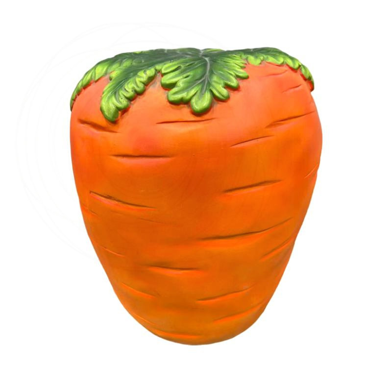 Oversized Carrot Shaped Resin Stool Side Table