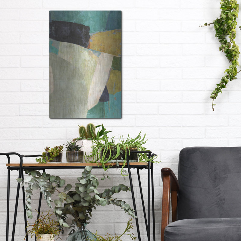 Winston Porter «Boulder Field 1» par Suzanne Nicoll, art mural en métal, H 16 po x l 12 po