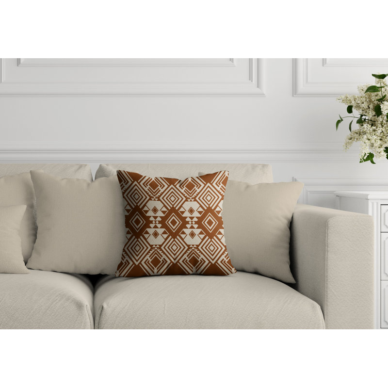 Housse et insert de coussin extérieur d'extérieur, L 19 po x H 19 po, Caramel