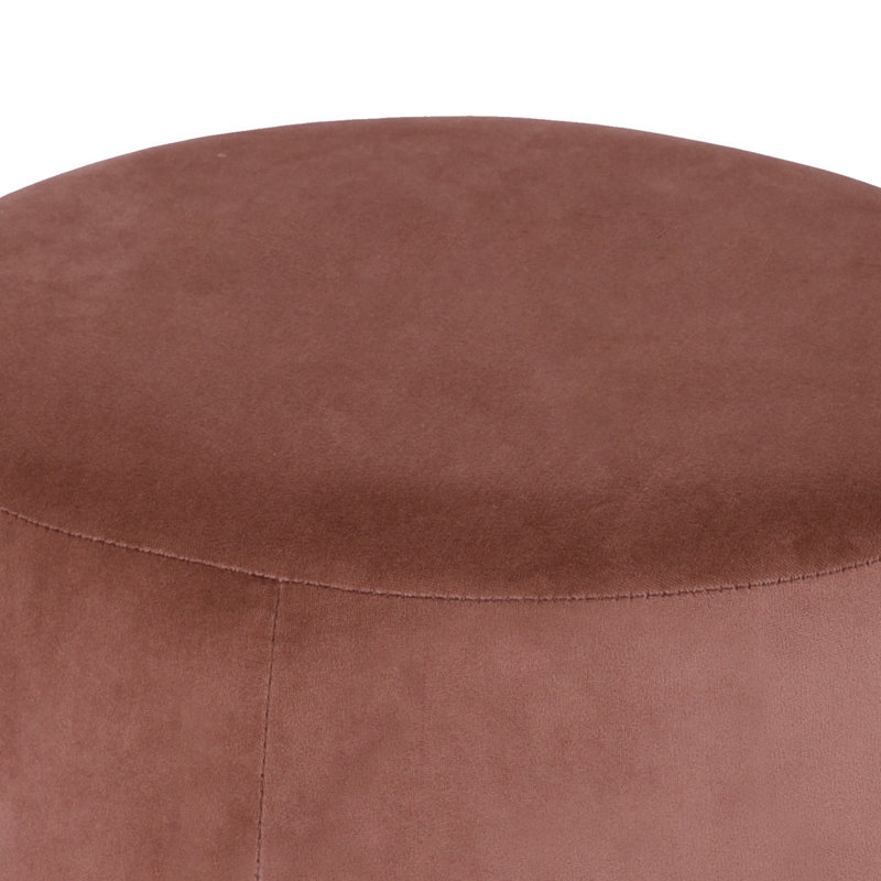 Nico Round Standard Ottoman, Pink