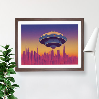 UFO Art Vol.4 1 Piece Single Picture Frame Wall Art