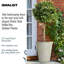 Rustic Style Rolled Rim Vase Planter-32389894-32389893