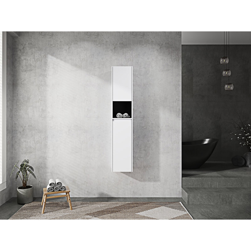 Bathroom Side Cabinet, White