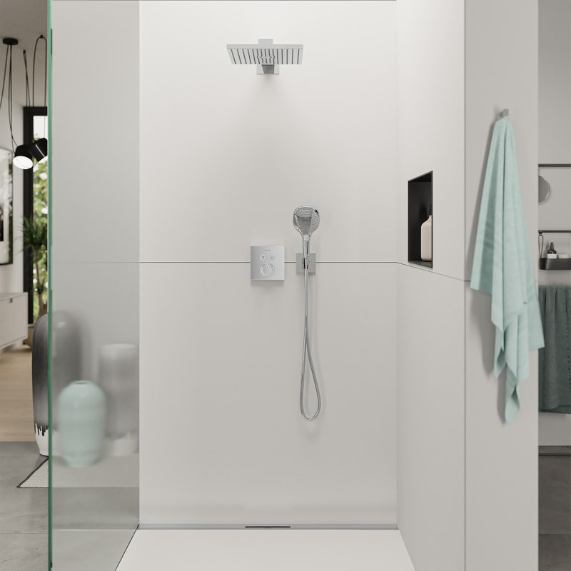 hansgrohe FixFit E Wall Outlet with Handshower Holder, Brushed Bronze