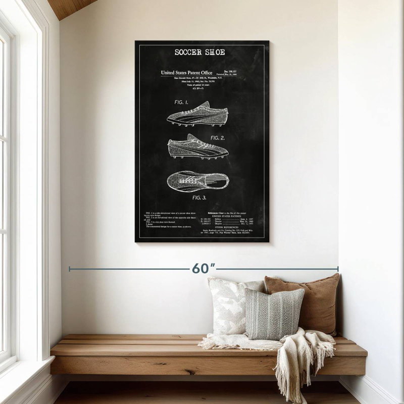 «Soccer Soccer BW», reproduction sur toile, H 45 po x l 30 po 