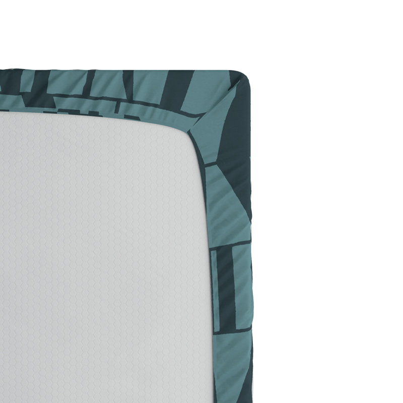 Microfiber Geometric Fitted Sheet, Full Fitted Sheet