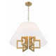 Manette 6 Light Metal Dimmable Chandelier