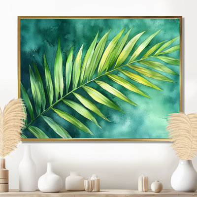 «Conchur Green Tropical Safari Palms IV» - art mural palmiers et palmiers