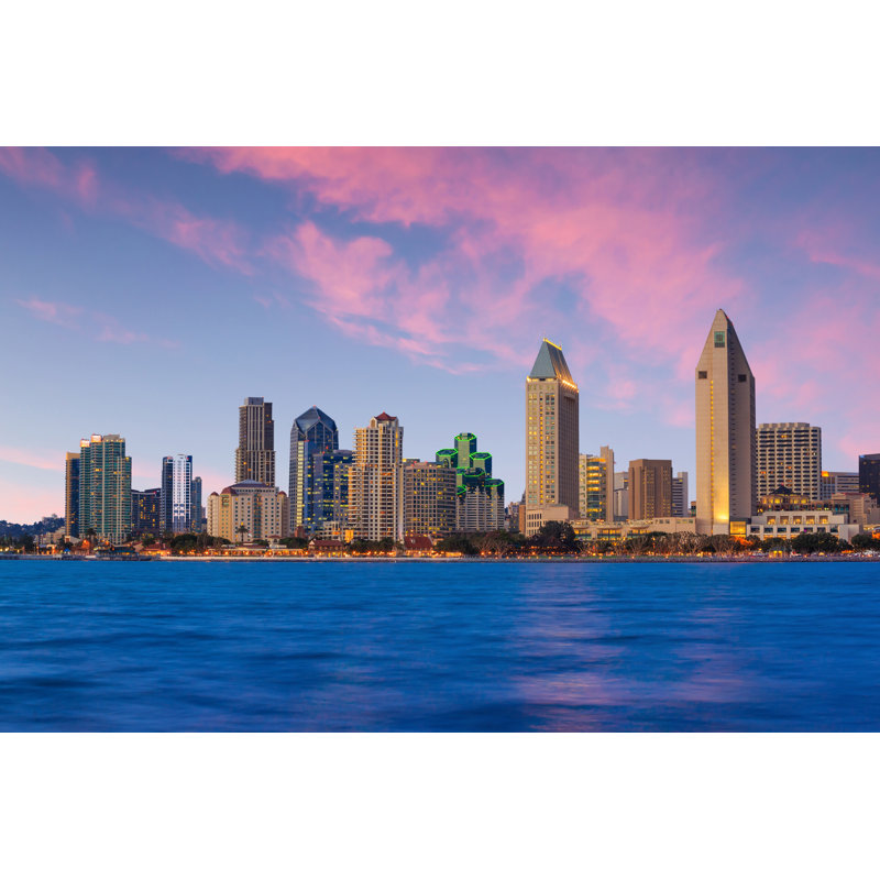 Skyline of san diego, california 1 Piece Wrapped Canvas Wall Art, 81cm H x 122cm W